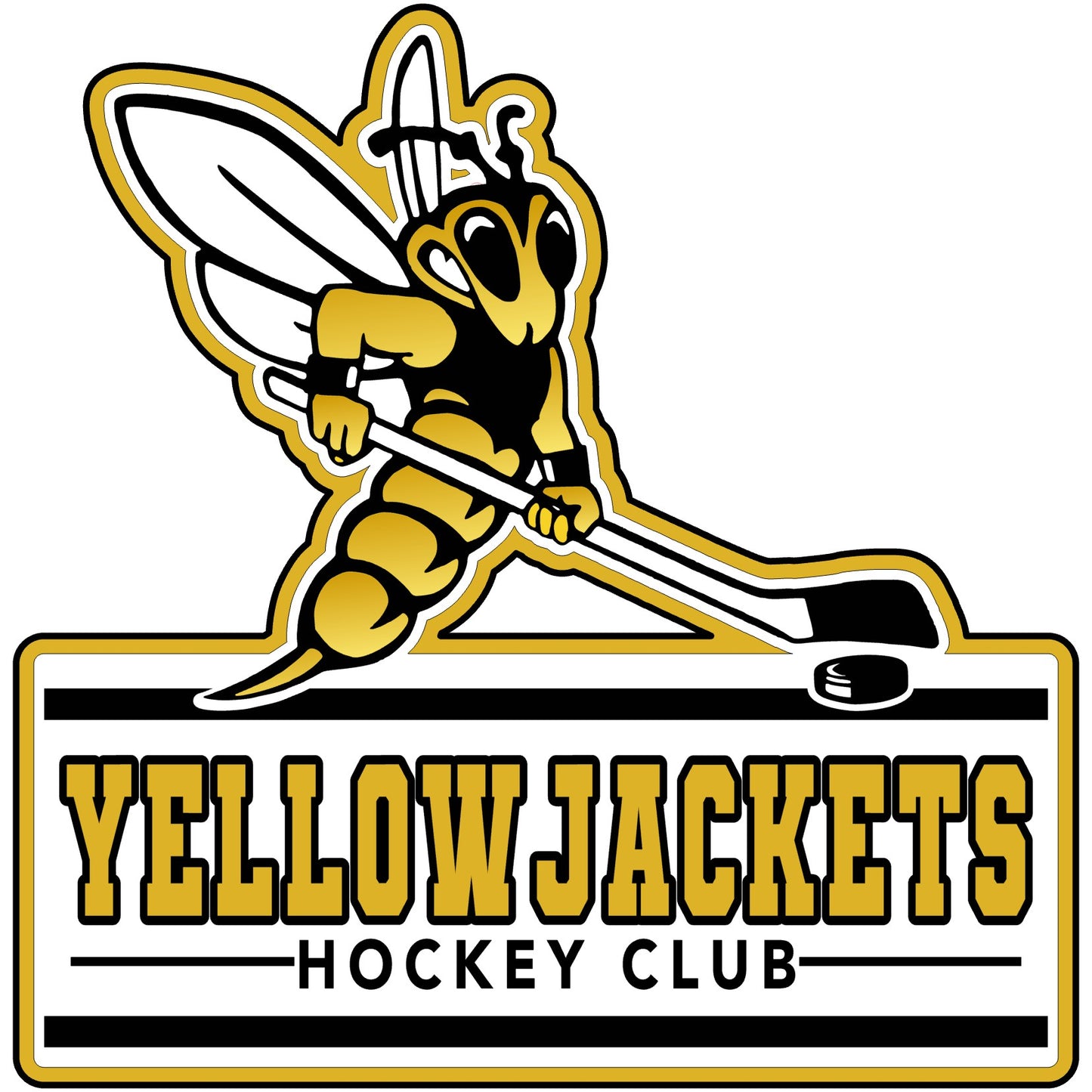 Yellowjackets Cutout Yard Sign